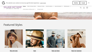 Hats and Caps - Village Hat Shop - Best Selection Online - caps made in usa