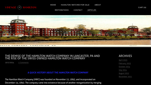 The Demise of The Hamilton Watch Company in Lancaster, Pa and The Rise ... - hamilton watch company usa
