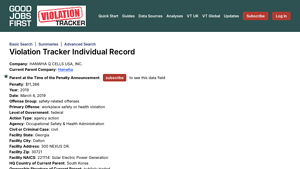 Violation Tracker - hanwha q cells usa inc.