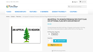 An Appeal To Heaven Premium 3x5 Flag (Made in the USA) - Vista Flags - appeal to heaven flag made in usa