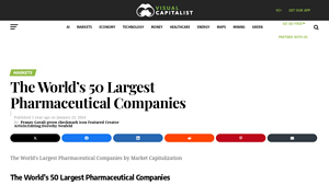 The World's 50 Largest Pharmaceutical Companies - Visual Capitalist - medicine company in usa