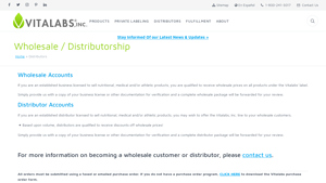Wholesale / Distributorship - Private Label Vitamins & Nutritional ... - wholesale supplements distributors usa
