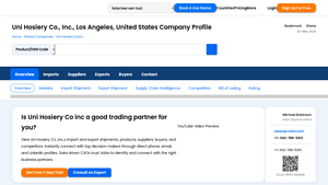 Uni Hosiery Co., Inc.s - Buyers, Suppliers, full Export Import details - uni hosiery usa