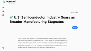U.S. Semiconductor Industry Soars as Broader Manufacturing ... - semiconductor industry in usa