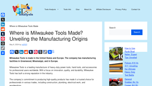 Where is Milwaukee Tools Made? Unveiling the Manufacturing Origins - are milwaukee tools made in usa