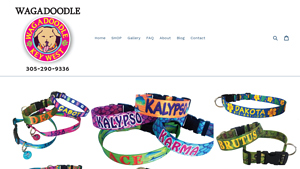 Personalized & Custom Dog Collars Unique Designs Handmade | Wagadoodle - dog collars made in usa