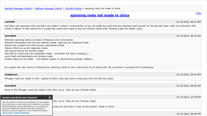 spinning reels not made in china [Archive] - Walleye Message Central - reels made in usa