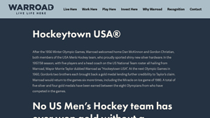 Hockeytown USA® — Warroad - hockey town usa inc