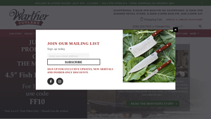 Handmade Kitchen Cutlery | Cutlery Products | Warther Cutlery - best kitchen knives made in usa