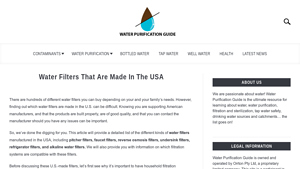 Water Filters That Are Made In The USA - fridge made in usa
