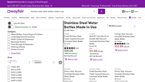 Stainless Steel Water Bottles Made In Usa - Wayfair - stainless steel water bottle made in usa