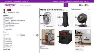Made In Usa Heaters - Wayfair - space heaters made in the usa