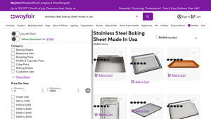 Stainless Steel Baking Sheet Made In Usa | Wayfair - stainless steel baking sheet made in usa