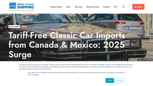 Tariff-Free Classic Car Imports from Canada & Mexico: 2025 Surge - canadian car import to usa