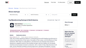Top Manufacturing Startups in North America - Wellfound - biggest manufacturing companies in usa