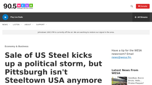 Sale of US Steel kicks up political storm, but Pittsburgh ... - 90.5 WESA - how many steel mills in usa