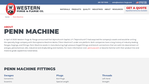 Penn Machine | Western Forge & Flange - penn machine usa