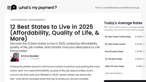 12 Best States to Live in 2025 (Affordability, Quality of Life, & More) - beautiful places to live in usa