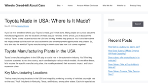 Toyota Made in USA: Where Is It Made? - wheelsgreed.com - toyota made in usa