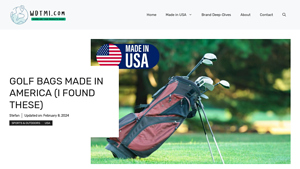 Golf Bags Made in America (I Found These) - WhereDoTheyMakeIt.com - usa golf bag