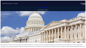 The Legislative Branch - The White House - who makes laws in usa