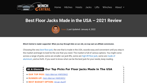 Best Floor Jacks Made in the USA - 2021 Review - Winch Central - jack made in usa