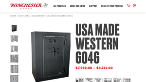 Winchester Safes | USA Made Western 43 | Gun Safe - safes made in usa