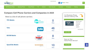 Compare Cell Phone Carriers and Companies in 2025 - Wirefly - mobile phone carriers usa