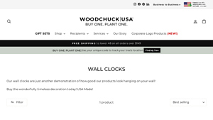 Wood Chuck USA - Handcrafted Wood Wall Clock