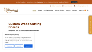 Wood Cutting Board Store - Custom Wood Cutting Boards