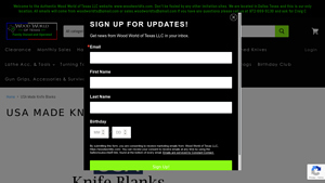 USA Made Knife Blanks — WoodWorld of Texas - usa made blades