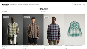 Flannel shirts, plaid shirts and overshirts | Woolrich US - flannel made in usa