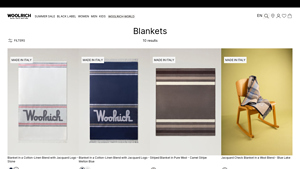 Wool blankets and plaids | Woolrich US - wool blankets made in usa