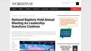 National Baptists Hold Annual Meeting As Leadership ... - Word&Way - nbc usa inc