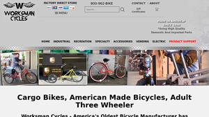 Worksman Cargo Bikes, Industrial Bicycles and Electric Tricycles from ... - electric bikes made in usa