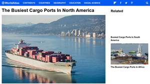 The Busiest Cargo Ports in North America - WorldAtlas - busiest port in usa