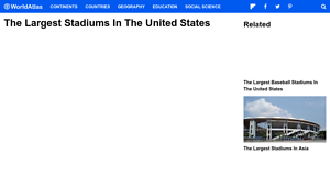 The Largest Stadiums In The United States - WorldAtlas - largest stadium in usa
