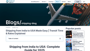 Shipping from India to USA Made Easy | Transit Time & Rates Explained - courier service from india to usa