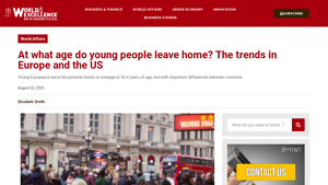 At what age do young people leave home? The trends - average age to move out of parents house usa