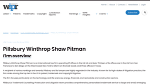 Pillsbury Winthrop Shaw Pitman | USA Trademarks Rankings 2024 - pitman usa