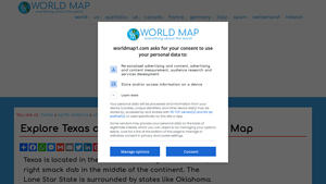Where is Texas on the map? Find out where Texas is? - World Map - part of texas in usa