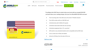 USA eSIM Card - worldsim.com - electronic sim usa