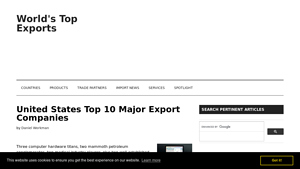 United States Top 10 Major Export Companies 2019 - exporters in usa