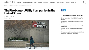 The Five Largest Utility Companies in the United States - Worthly - biggest utility companies usa