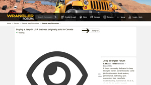 Buying a Jeep in USA that was originally sold in Canada - are jeeps made in the usa