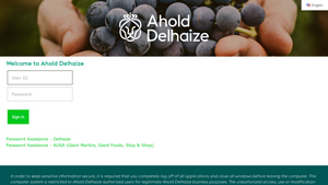 Ahold Delhaize US Login - ahold usa inc