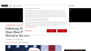 Following Trump's Tariff Hikes, Can Mass Shoe Production Actually ... - shoe manufacturers in usa
