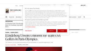 J.Lindeberg Unveils Uniforms for Team USA Golfers - WWD - usa olympic golf apparel