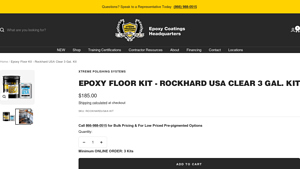 Epoxy Floor Kit - Rockhard USA 3 Gallon Kit | XPS - epoxy floor coating manufacturers usa