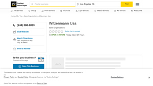 Witzenmann Usa - Troy, MI 48083 - Yellow Pages - witzenmann usa llc troy mi